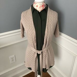 The Limited Tan 3/4 fall sweater lightweight!